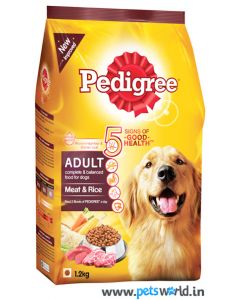 Pedigree Meat and Rice Adult Dog Food 1.2 Kg