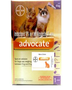 Bayer Advocate For External Parasites For Cats 4 - 8 Kg