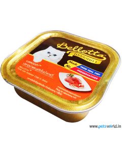 Bellotta Chat Gourmet Tuna With Imitation Crab in Gravy Cat Food 80 gm