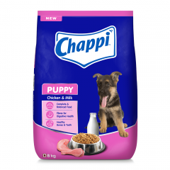 Chappi Puppy Dry Dog Food, Chicken & Milk, 8 kg