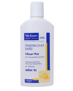 Virbac Clinar Pet Anti Tick Shampoo For Dogs 100 ml