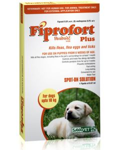 Savavet Fiprofort Plus Spot On For Dogs Upto 10 Kg 0.67 ml