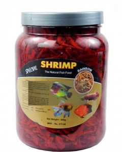 Rainbow Special Shrimp Natural Fish Food 500 gms