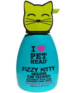 Pet Head Fizzy Kitty Strawberry Lemonade Mousse Cat Cleaner 200ml