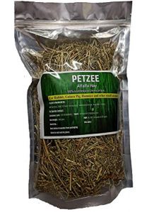 Petzee Alfalfa Hay, Food for Rabbits, Guinea Pig, Hamsters and Other Small Animals (400 GMS)