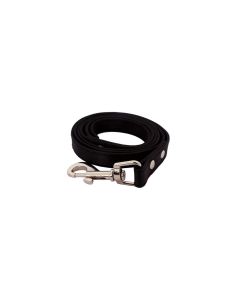 Petsworld Nylon Leash with Clip for Collar Harness Black Small
