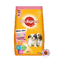Pedigree Puppy Small Dog Dry Food, Lamb & Milk Flavour – 3 Kg Pack
