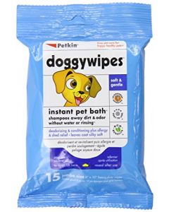 PETKIN Doggywipes 15 Count