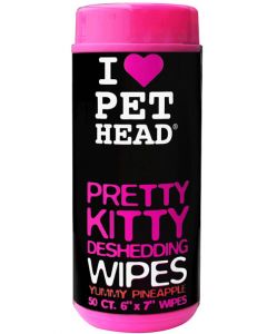 Pet Head Pretty Kitty Deshedding Wipes 50 Wipes