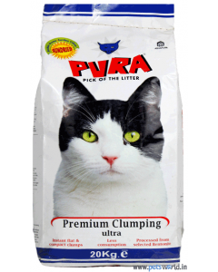 Pura Premium Clumping Ultra Cat Litter 20 Kg