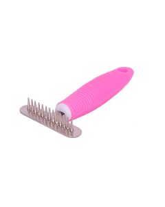 Petsworld Pet Dog & Cat Shedding Grooming Hair Fur Anti-Static Brush Rake Comb Tool (Small)
