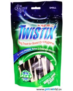 Twistix Dental Dog Treats Vanilla Mint Flavor Small