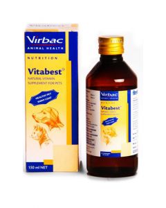 Virbac Vitabest Omega-3 Vitamin Supplement 150 ml