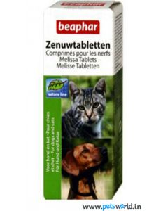 Beaphar Nat Melissa Stress Removing Tablets For Dogs and Cats 20 tabs